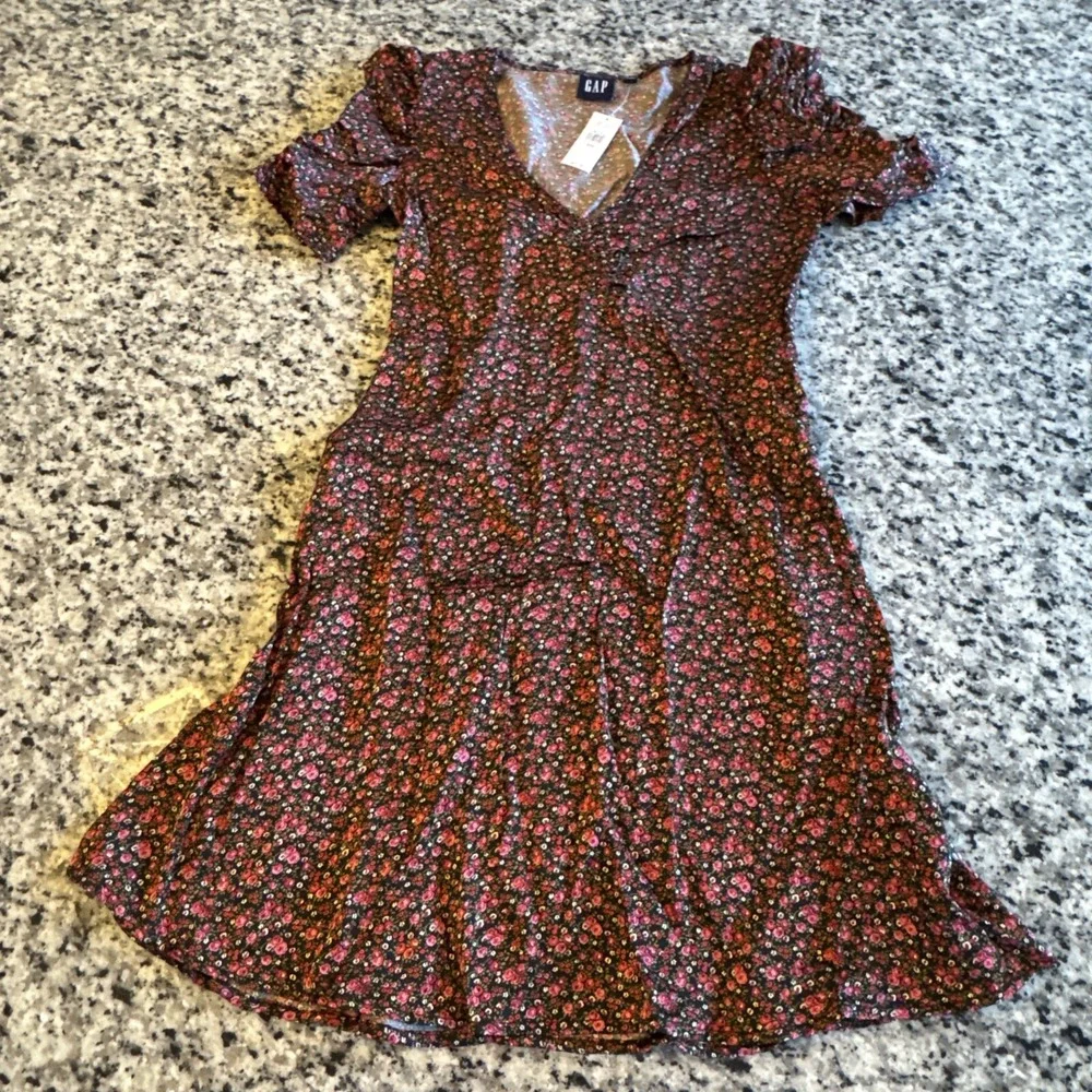 Gap Women's XXS Puff Sleeve Ruched Mini Dress Brand New With Tags New $69.95 #50